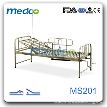 2 manivelas manual de cama de hospital caliente MS201